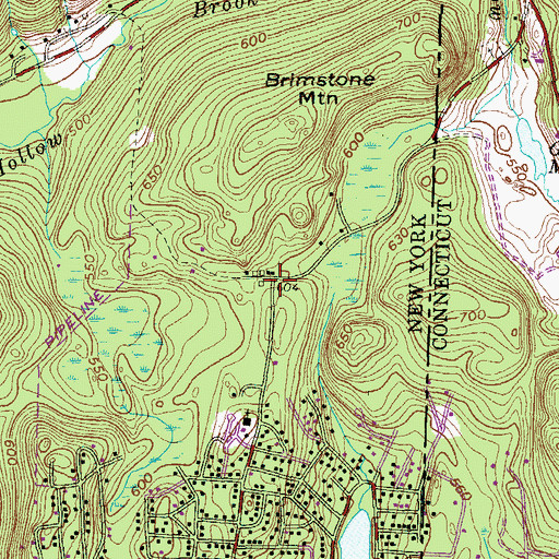 Topographic Map of Valleyville, NY