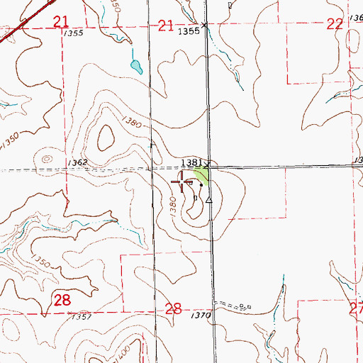 Topographic Map of Herpich Farm, KS