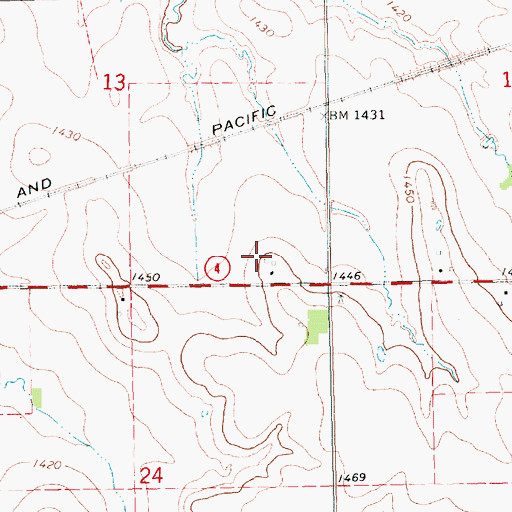 Topographic Map of Wendt Farm, KS