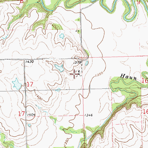 Topographic Map of Seth Angus Farm, KS