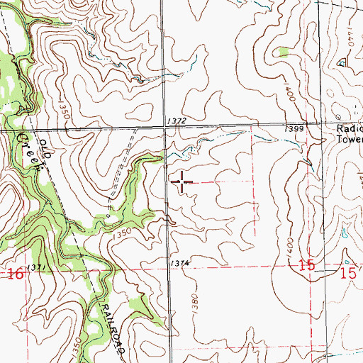 Topographic Map of Calling Winds Farm, KS