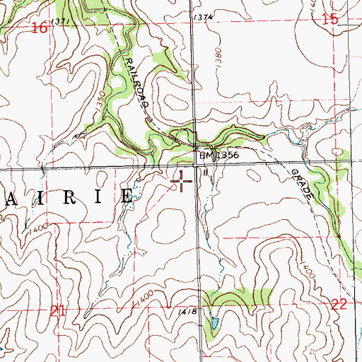Topographic Map of Spring Creek Ranch, KS