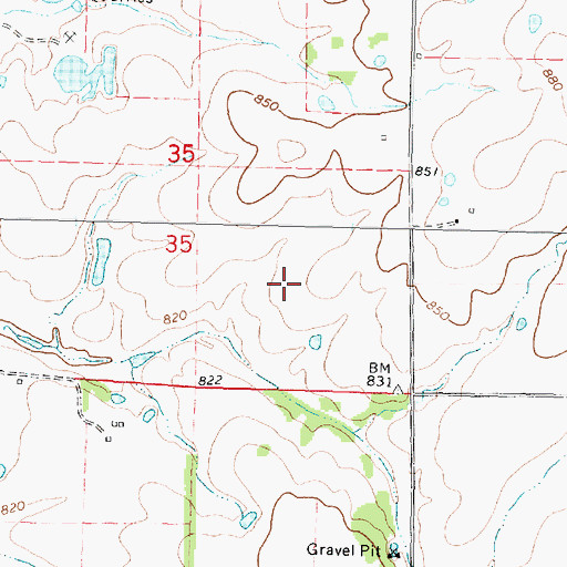 Topographic Map of Labette County Quarry, KS