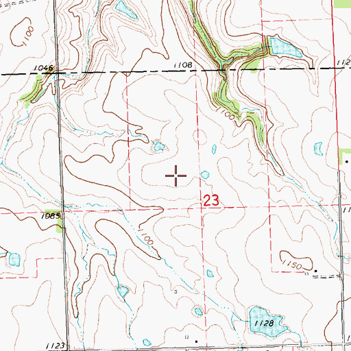 Topographic Map of Blake Quarry, KS