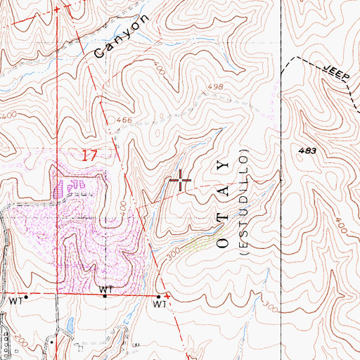 Topographic Map of Otay Landfill, CA