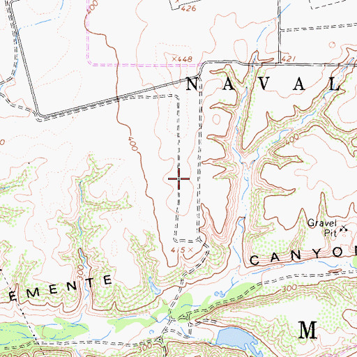 Topographic Map of Miramar Landfill, CA