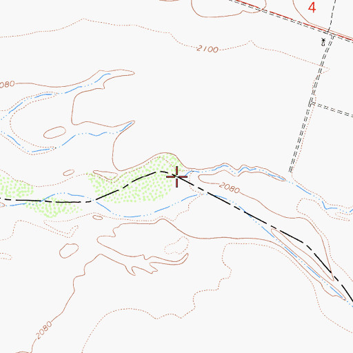 Topographic Map of New River, CA