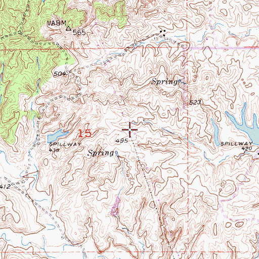 Topographic Map of Tehama County Landfill, CA