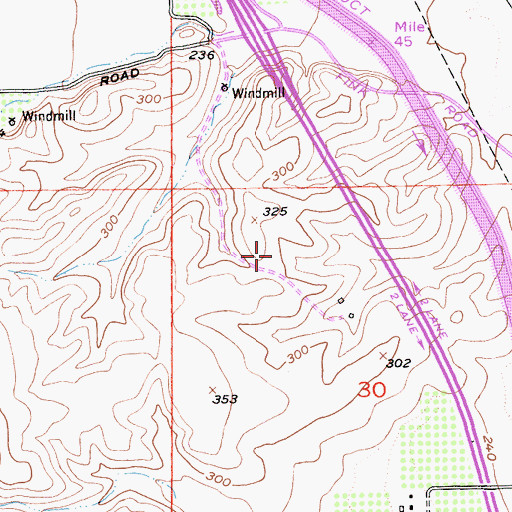 Topographic Map of Fink Road Landfill, CA