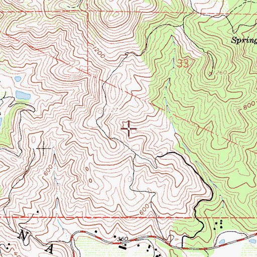 Topographic Map of Clover Flat Landfill, CA