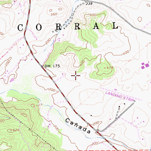 Topographic Map of Cold Canyon Landfill, CA