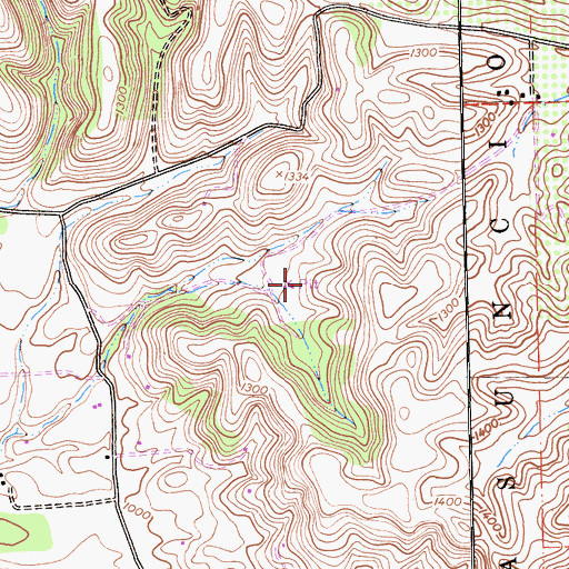 Topographic Map of Chicago Grade Landfill, CA