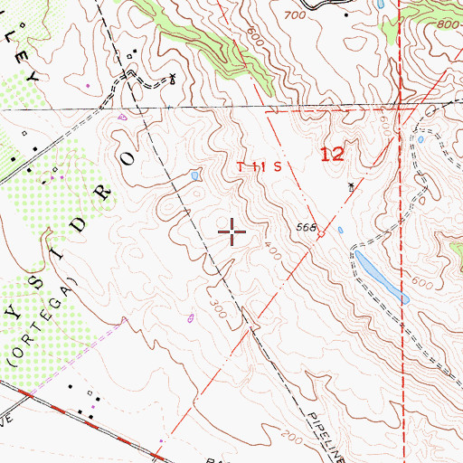 Topographic Map of Pacheco Pass Landfill, CA