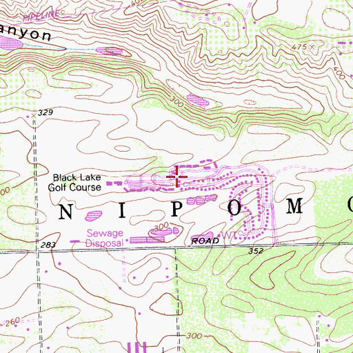 Topographic Map of Nipomo, CA