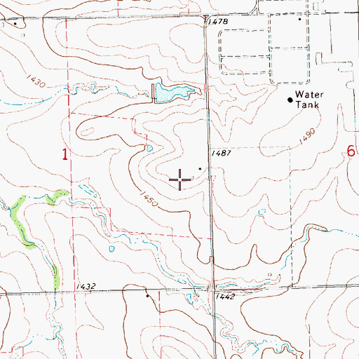 Topographic Map of Wittman Farm, KS
