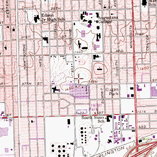 Topographic Map of Morstad Field, SD