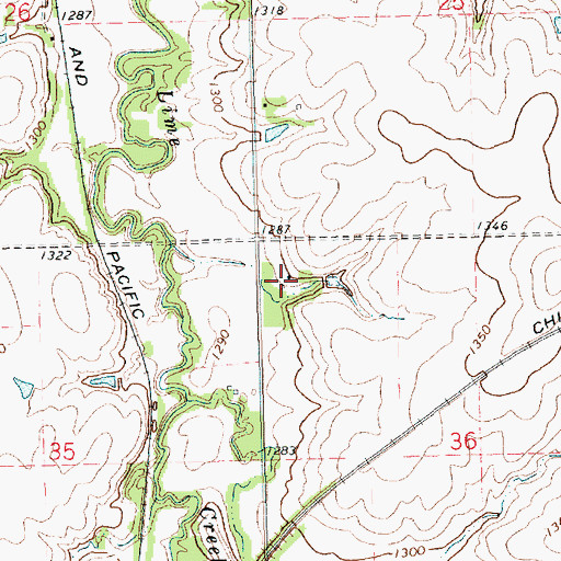 Topographic Map of Morton Farm, KS