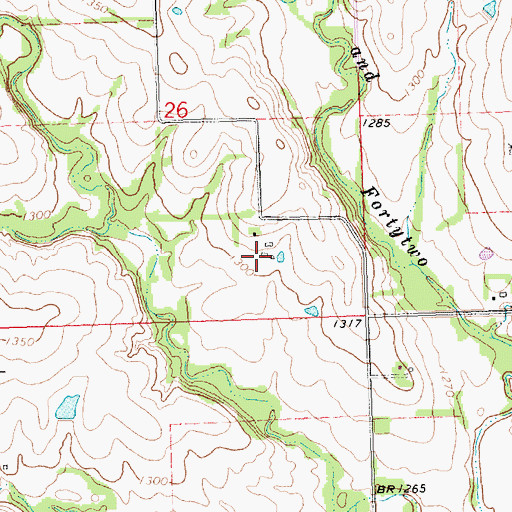 Topographic Map of Sheeley Farm, KS