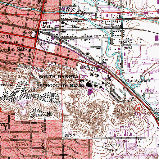Topographic Map of Connolly Hall, SD