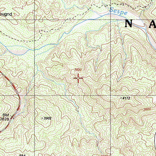 Topographic Map of Nordhoff Ridge, CA