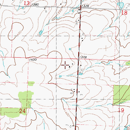 Topographic Map of Sunshine Dairy, WI