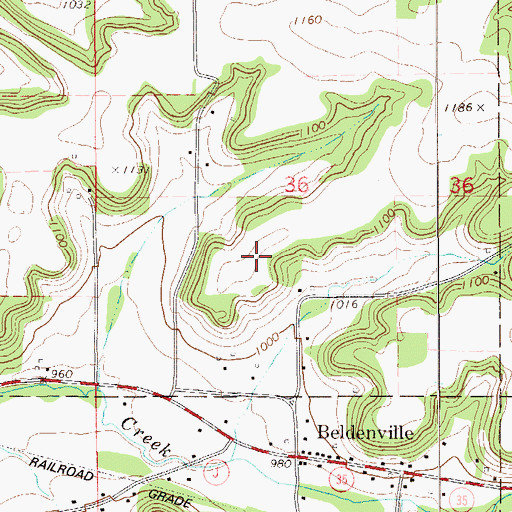 Topographic Map of Beldenville Orchard, WI