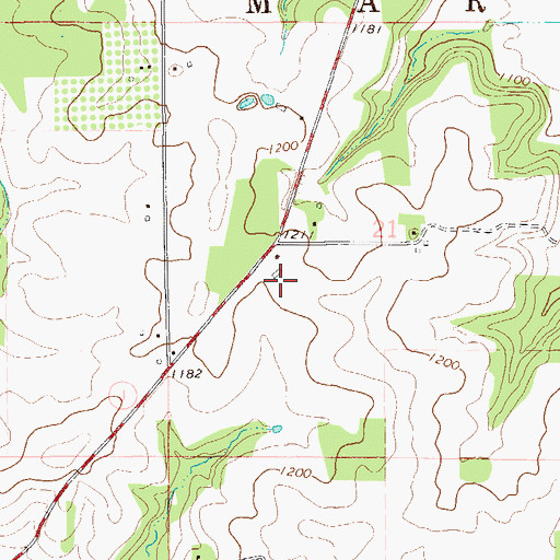 Topographic Map of Knutson Family Farms, WI