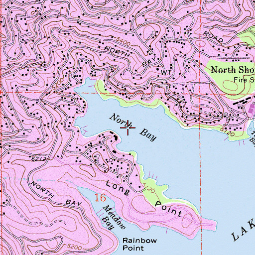 Topographic Map of North Bay, CA