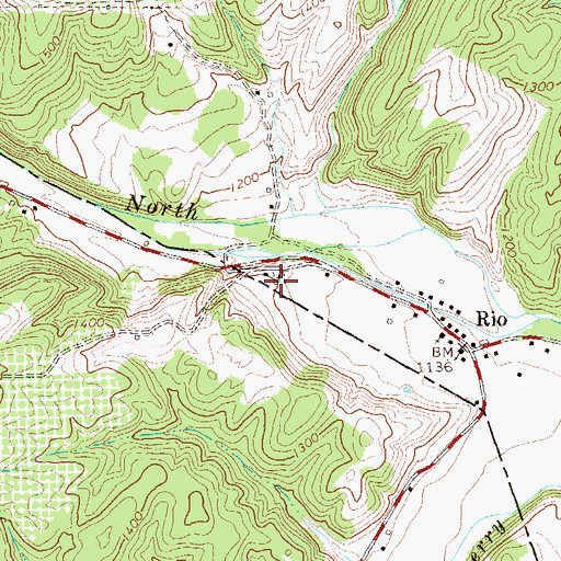 Topographic Map of Lutheran Ebenezer Cemetery, WV