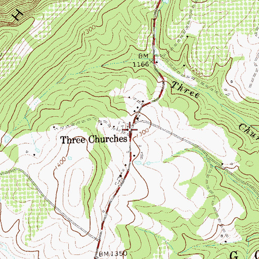 Topographic Map of Mount Bethel Primitive Baptist Church Cemetery, WV