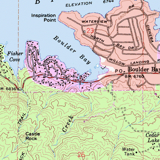 Topographic Map of North Creek, CA