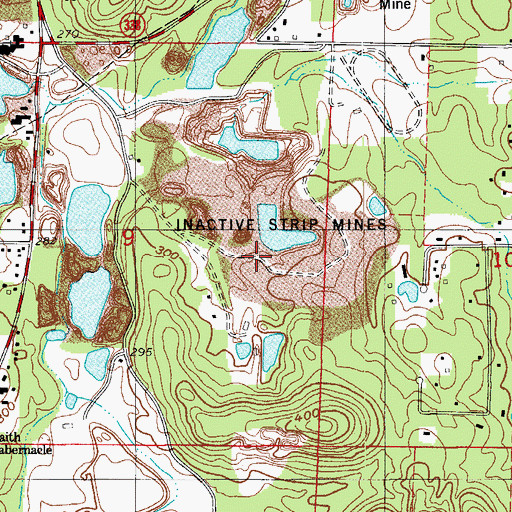 Topographic Map of City of Little Rock Landfill, AR