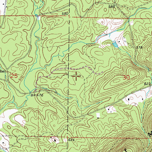 Topographic Map of Garland County Landfill, AR