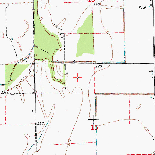 Topographic Map of Jackson County Landfill, AR