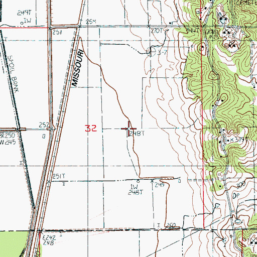 Topographic Map of Legacy Landfill, AR