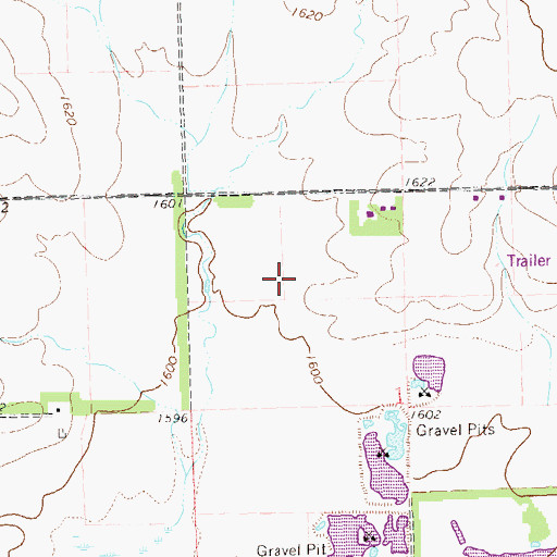 Topographic Map of Fishback Soccer Park, SD