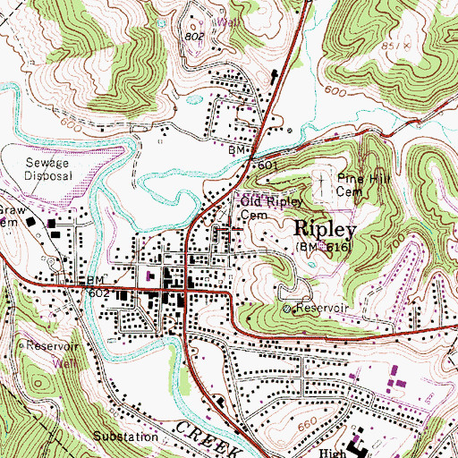 Topographic Map of Early Settlers Cemetery, WV