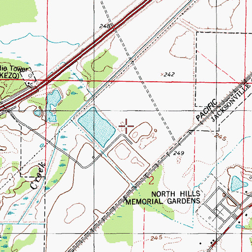 Topographic Map of Two Pine Landfill, AR
