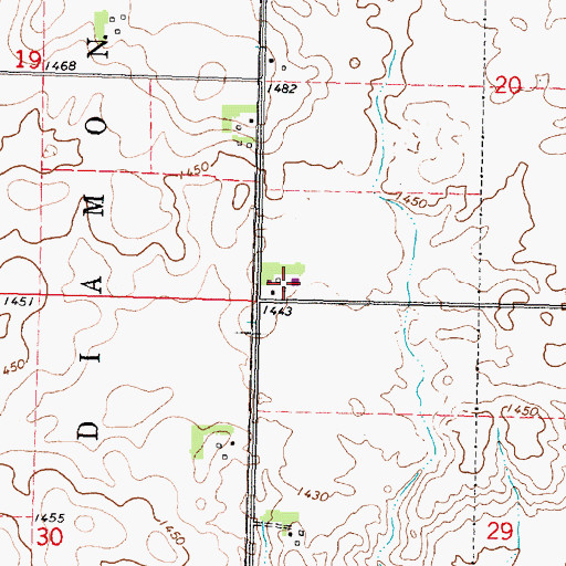 Topographic Map of Brandt Farms, IA