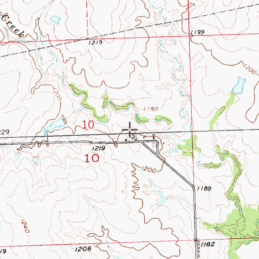 Topographic Map of Eby Ranch, KS