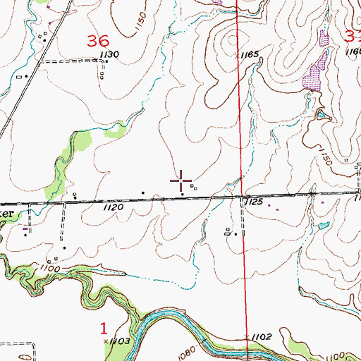 Topographic Map of Timber Creek Farms, KS