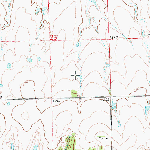 Topographic Map of Martin Dairy, KS