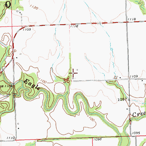 Topographic Map of Mautz Farm, KS