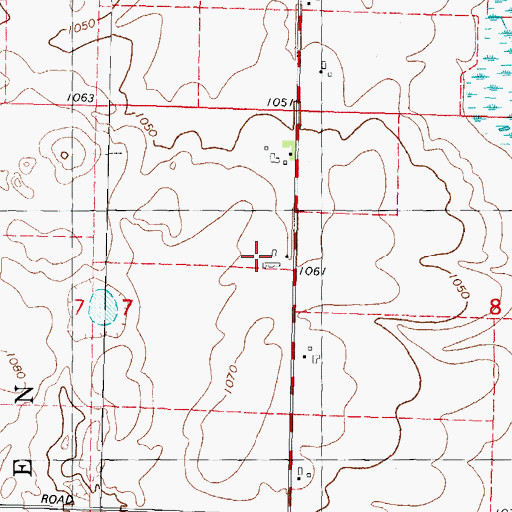 Topographic Map of Fenner Farm, WI