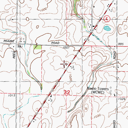 Topographic Map of Poblitz Farm, WI