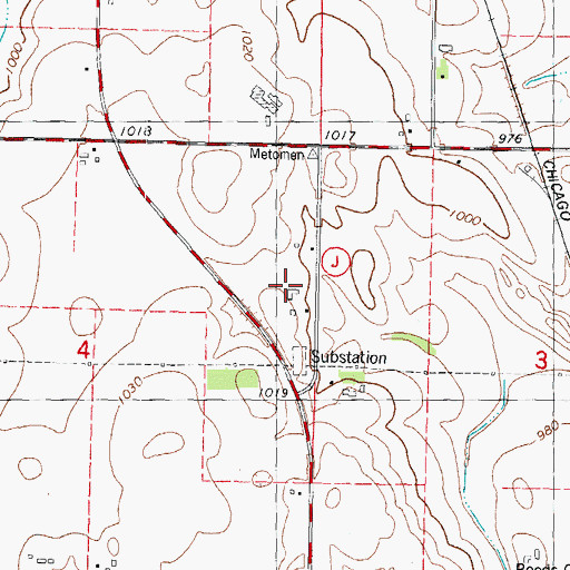 Topographic Map of Pollack - Vu Dairy, WI