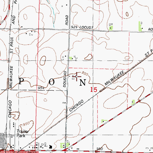 Topographic Map of T and R North Star Farm, WI