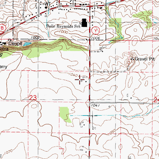 Topographic Map of Oak Ridge Farm, WI