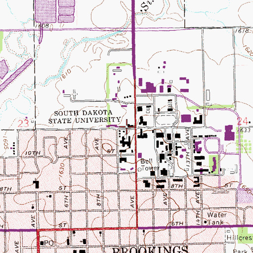 Topographic Map of Agricultural Heritage Museum, SD