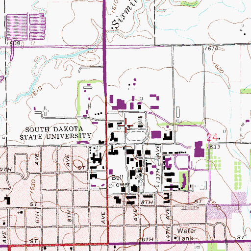 Topographic Map of Physiology Laboratory, SD